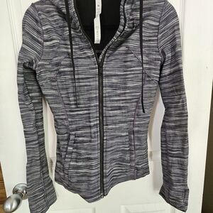 Lululemon athletica Gray Striped Jacket